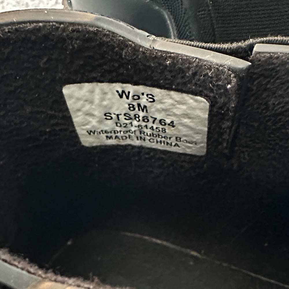 Sperry Black Ankle Waterproof Boots - Picture 2 of 5